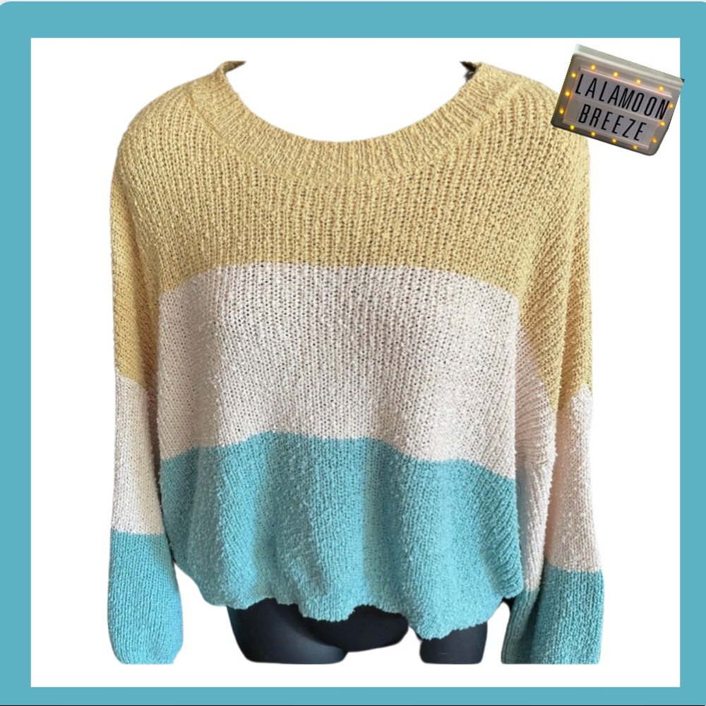 Darling cozy striped sweater - Picture 8 of 8